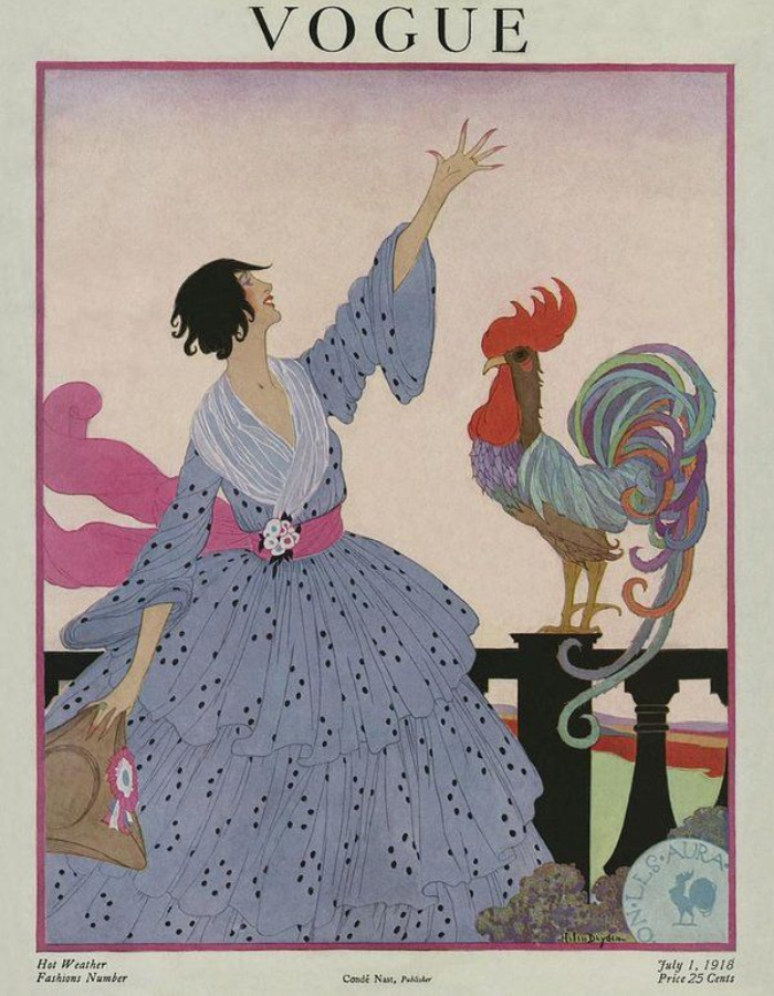 A história da estampa poá ao longo dos séculos 3 Estampa poá história: publicações da Vogue do início do século XX