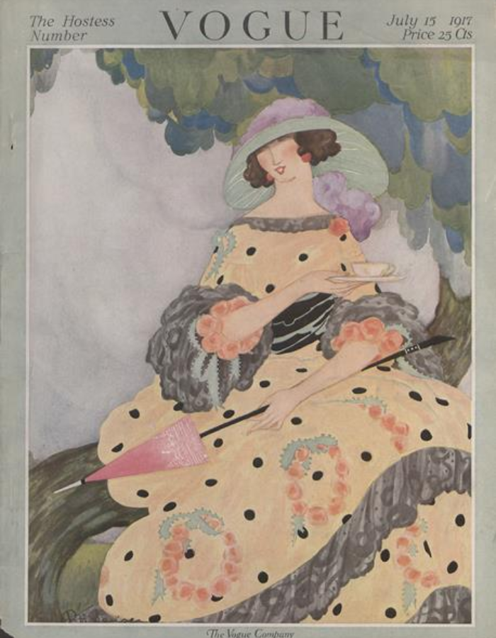 A história da estampa poá ao longo dos séculos 4 Estampa poá história: publicações da Vogue do início do século XX