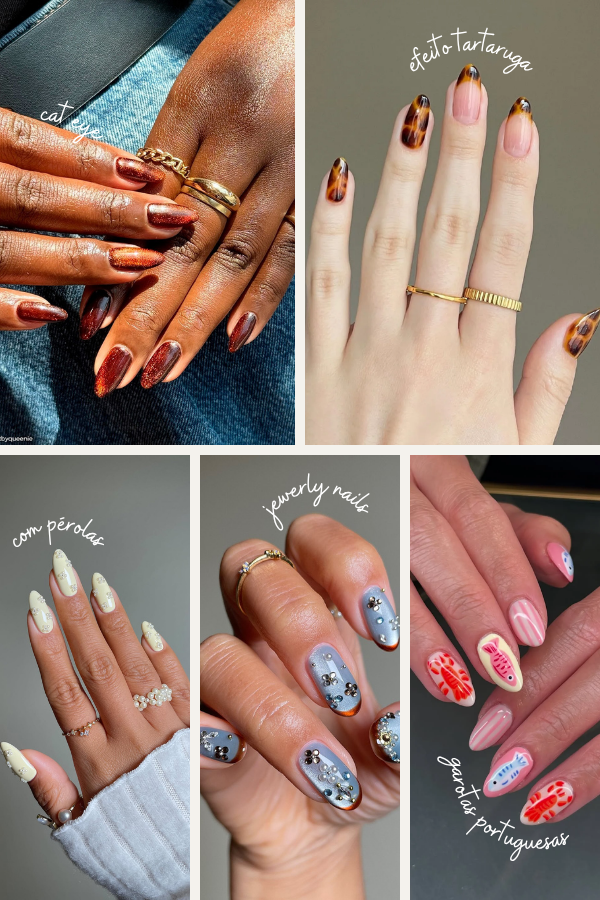 Unhas decoradas para Natal que são tendência em 2025