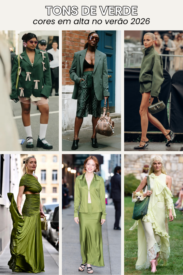 Os tons de verde prometem dominar as tendências verão 2026