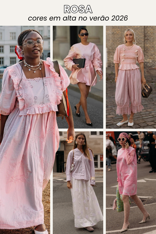 Os tons de rosa prometem dominar as tendências verão 2026