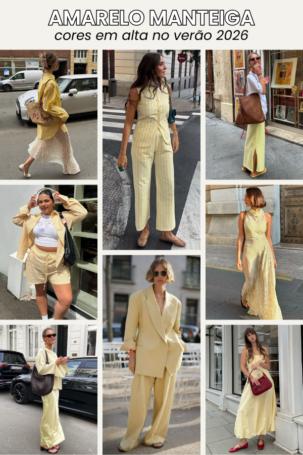 O amarelo manteiga mantém seu reinado e promete dominar as tendências verão 2026