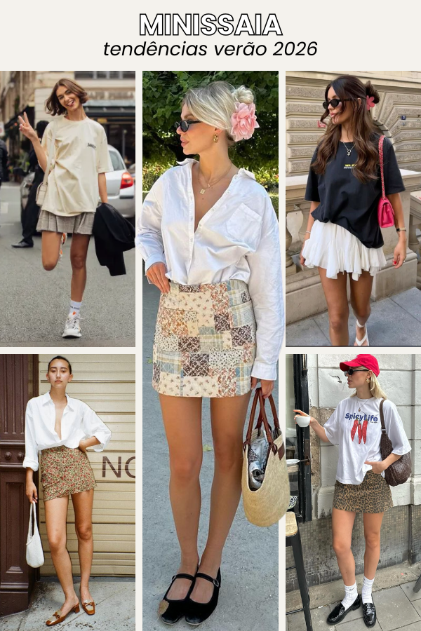 As minissaias se destacam entre as tendências verão 2026