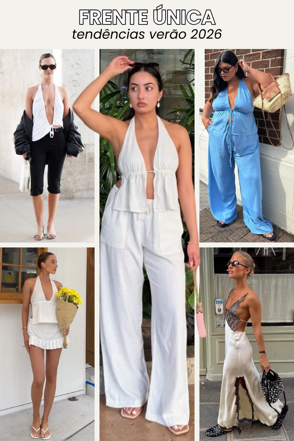 A frente única se destaca entre as tendências verão 2026