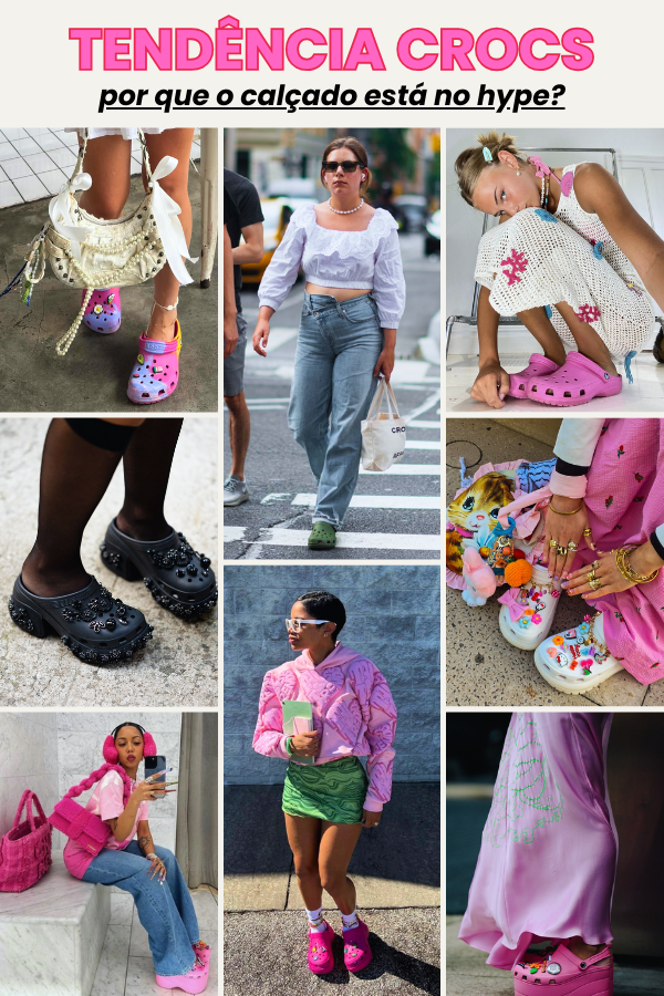 Looks com Crocs: como usar o calçado que virou tendência em 2026 3 Looks com Crocs