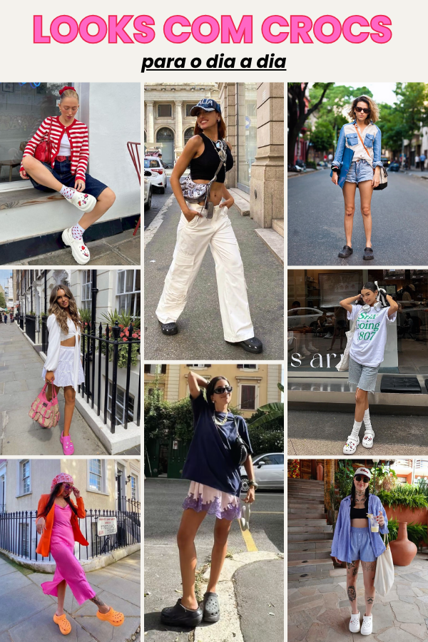 Looks com Crocs: como usar o calçado que virou tendência em 2026 8 Looks com Crocs