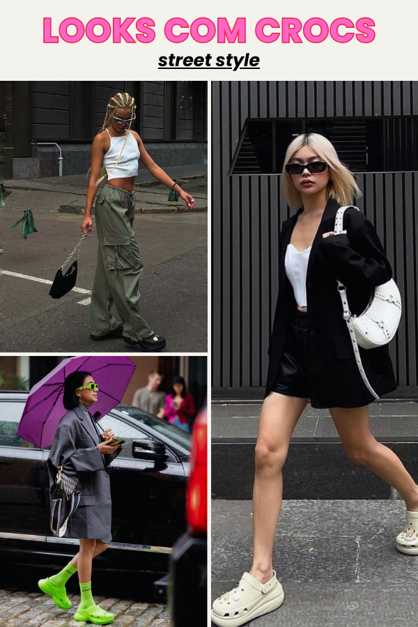 Looks com Crocs: como usar o calçado que virou tendência em 2026 9 Looks com Crocs