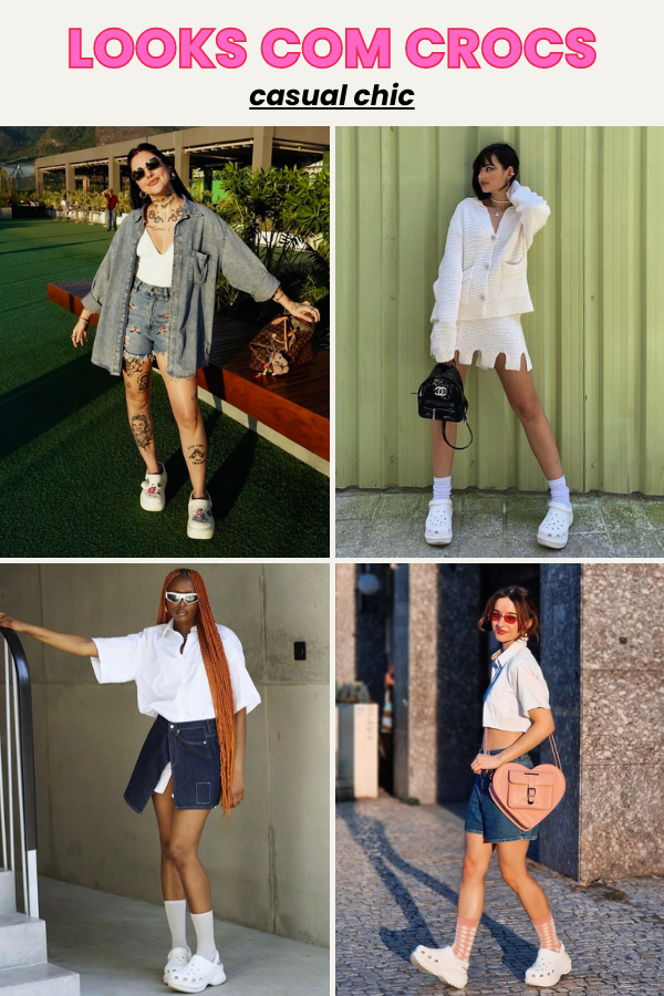 Looks com Crocs: como usar o calçado que virou tendência em 2026 10 Looks com Crocs