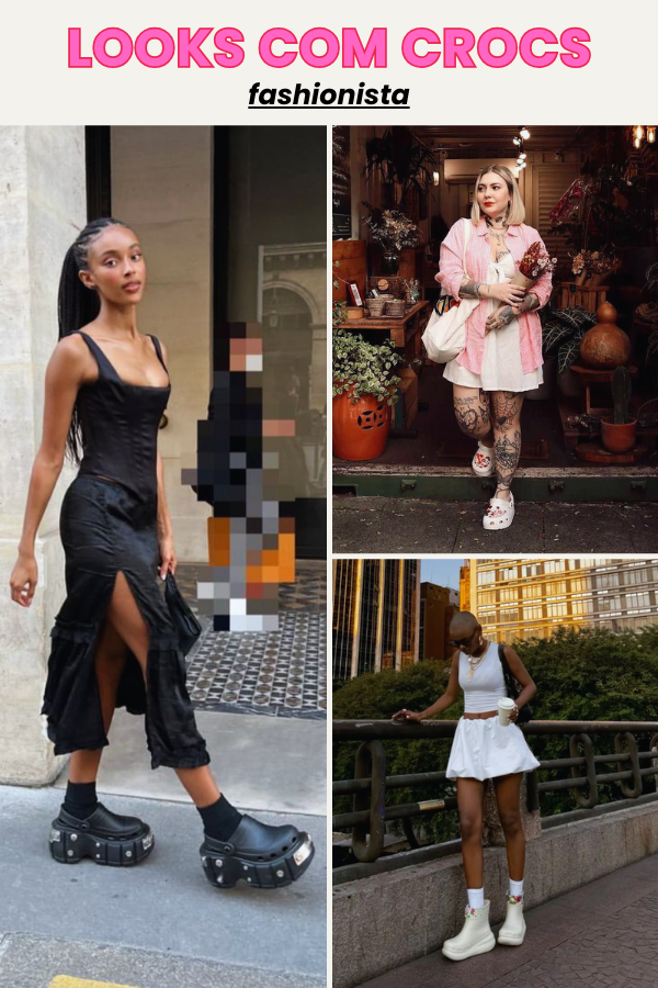 Looks com Crocs: como usar o calçado que virou tendência em 2026 11 Looks com Crocs