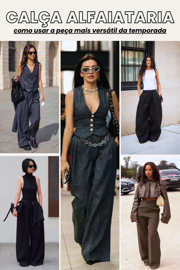 calça alfaiataria