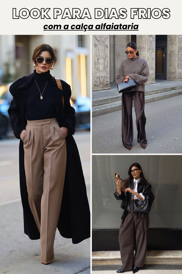 calça alfaiataria